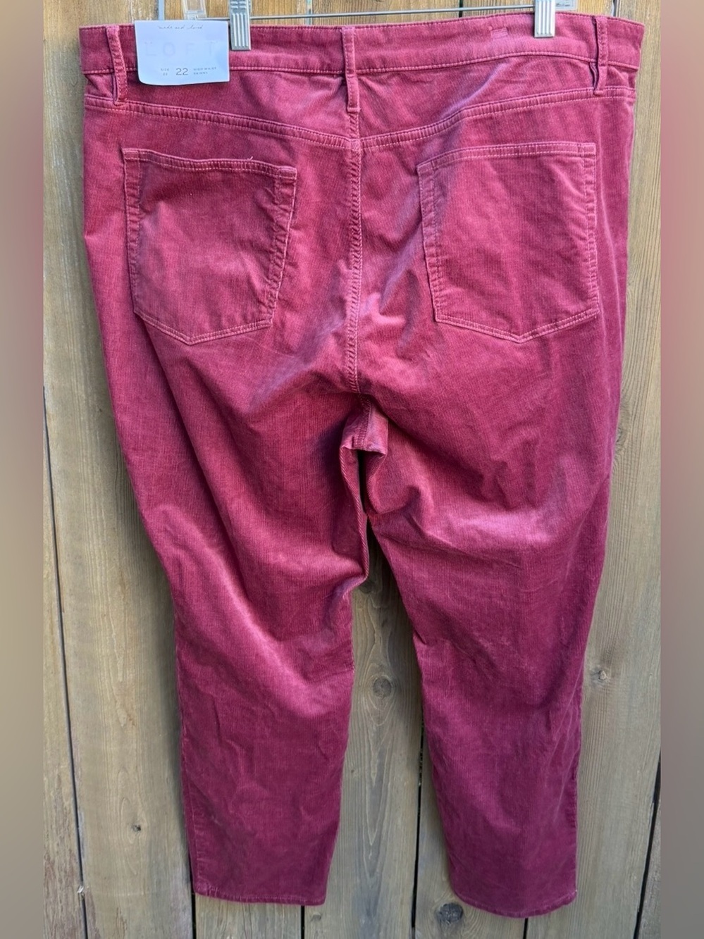 Loft nwt women’s high rise skinny corduroy pants size 22